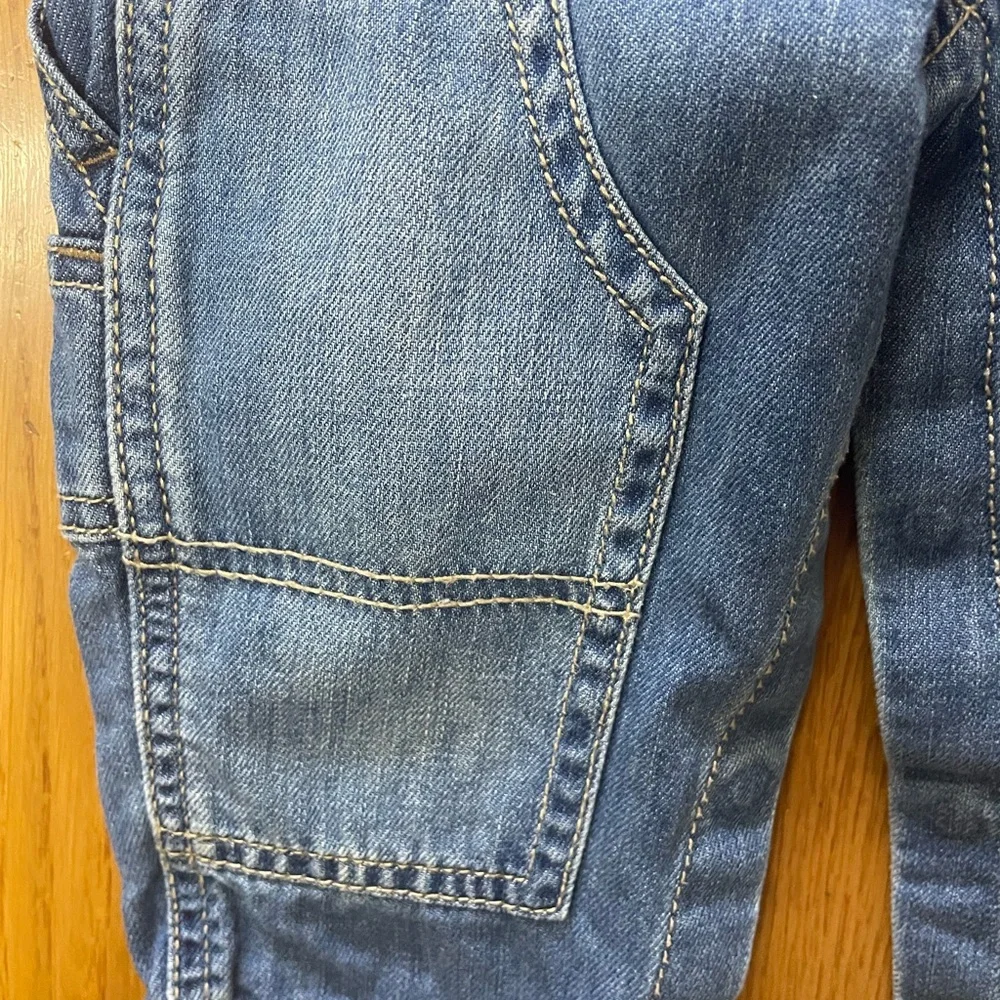 OshKosh B'gosh Classic Blue‎ Overalls with reinforced knees 12 months